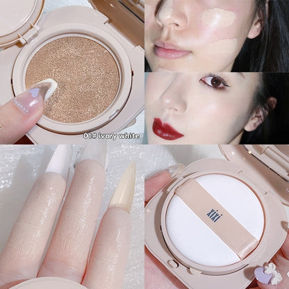 Soft Light Moisturizing Light Invisible Pore Concealer Cushion Foundation