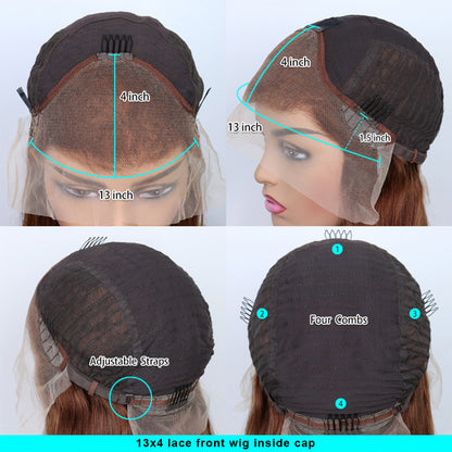 Fashionable Real Hair Bob Lace Headgear